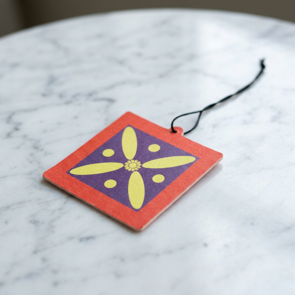 Derafsh Kaviani-inspired Darbaar hanging car air freshener